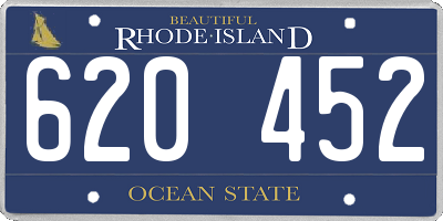 RI license plate 620452