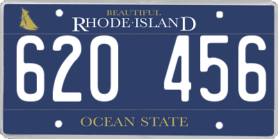 RI license plate 620456