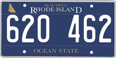 RI license plate 620462