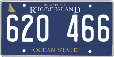 RI license plate 620466