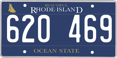 RI license plate 620469