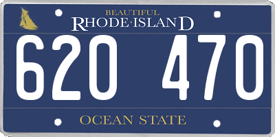 RI license plate 620470