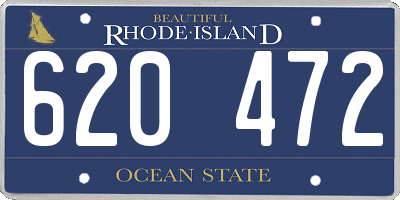 RI license plate 620472