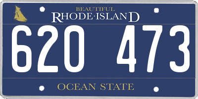 RI license plate 620473