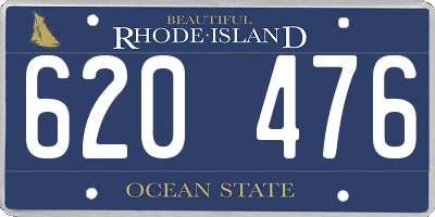 RI license plate 620476