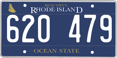 RI license plate 620479