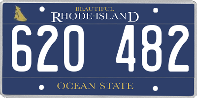 RI license plate 620482