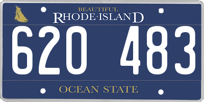 RI license plate 620483