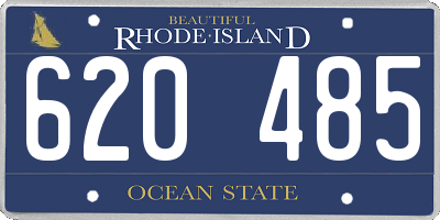 RI license plate 620485