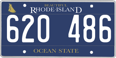 RI license plate 620486