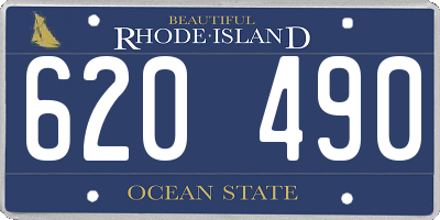 RI license plate 620490