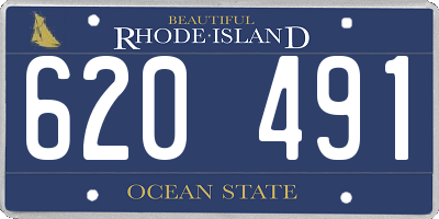RI license plate 620491