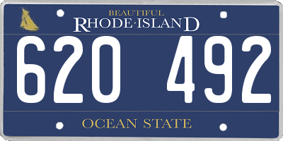 RI license plate 620492
