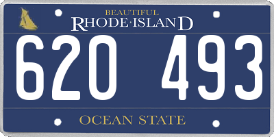 RI license plate 620493