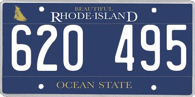 RI license plate 620495