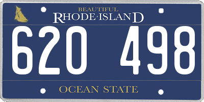 RI license plate 620498