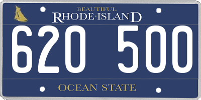 RI license plate 620500
