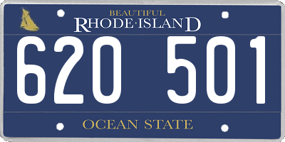 RI license plate 620501