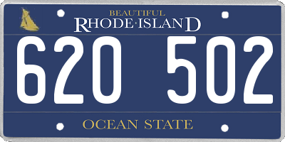 RI license plate 620502