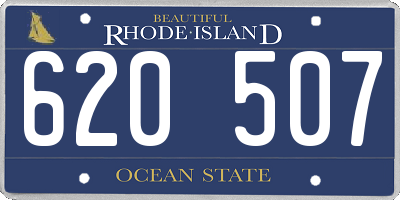RI license plate 620507