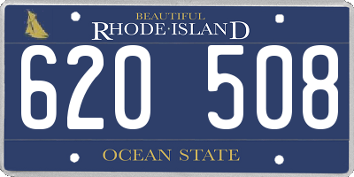 RI license plate 620508