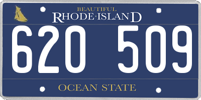 RI license plate 620509