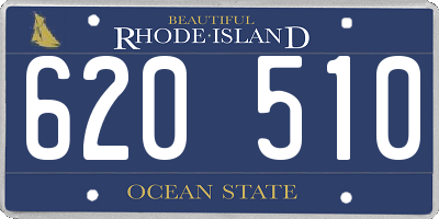 RI license plate 620510