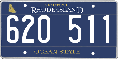 RI license plate 620511