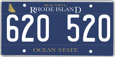 RI license plate 620520