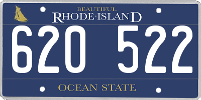 RI license plate 620522