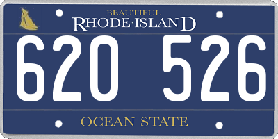 RI license plate 620526