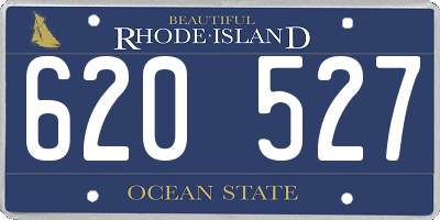 RI license plate 620527