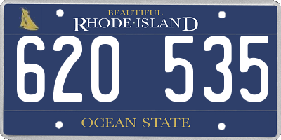 RI license plate 620535