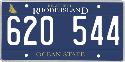 RI license plate 620544