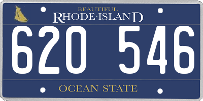 RI license plate 620546