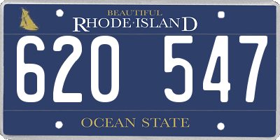 RI license plate 620547