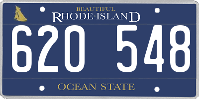 RI license plate 620548