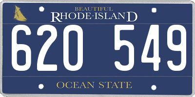 RI license plate 620549