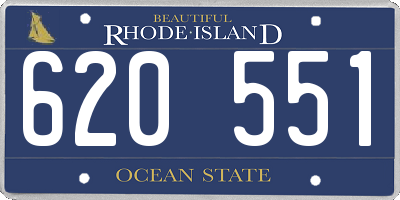 RI license plate 620551