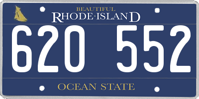 RI license plate 620552