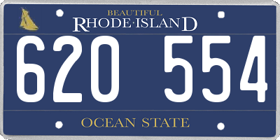 RI license plate 620554