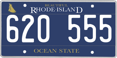 RI license plate 620555
