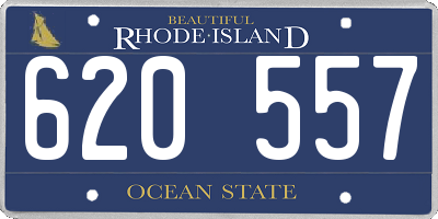RI license plate 620557