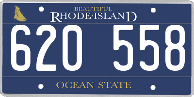 RI license plate 620558