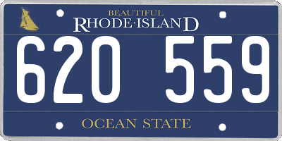 RI license plate 620559