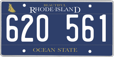 RI license plate 620561