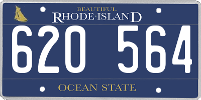RI license plate 620564