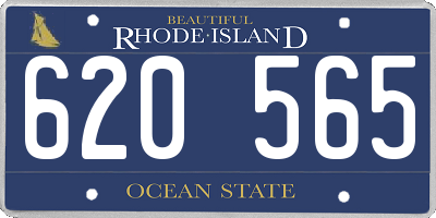RI license plate 620565