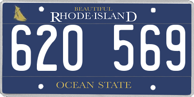 RI license plate 620569