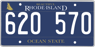 RI license plate 620570